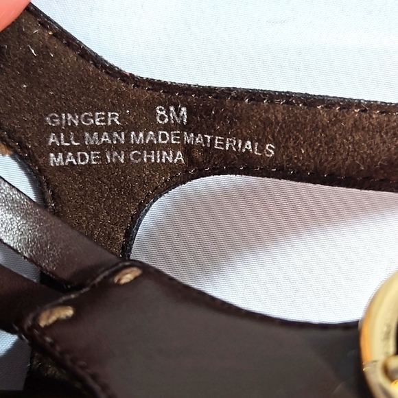 Metoo Brown Womens Sandals Size 8 - Picture 10 of 10